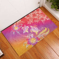 Polynesia Sea Turtle Couple Rubber Doormat One Soul One Love LT05 - Polynesian Pride