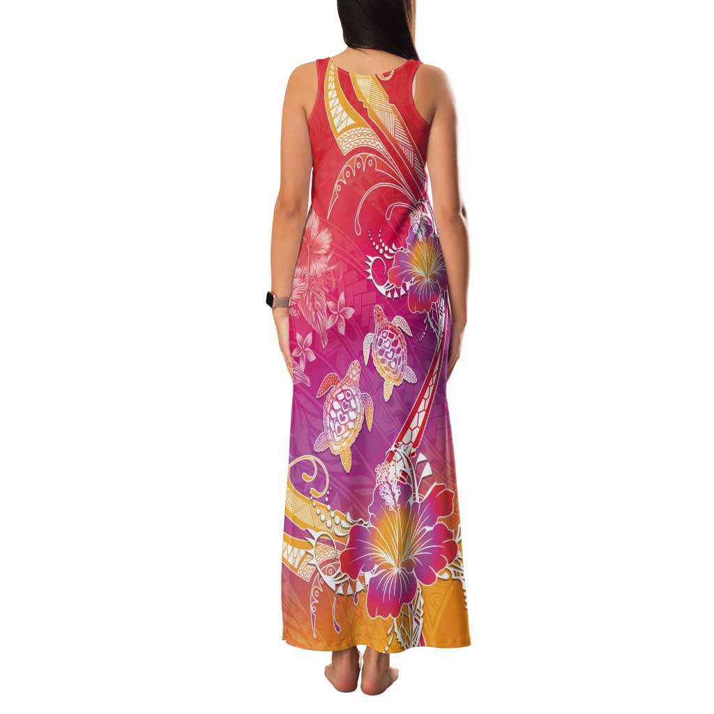 Polynesia Sea Turtle Couple Tank Maxi Dress One Soul One Love LT05 - Polynesian Pride