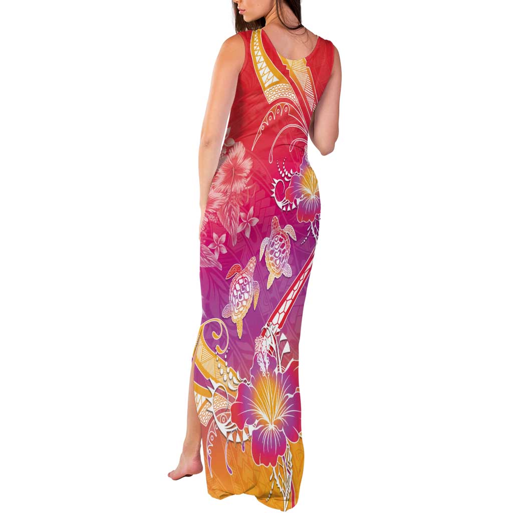 Polynesia Sea Turtle Couple Tank Maxi Dress One Soul One Love LT05 - Polynesian Pride