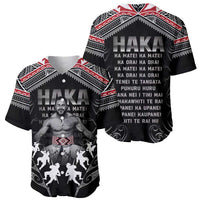 New Zealand Aotearoa Baseball Jersey Traditional Kapa Haka