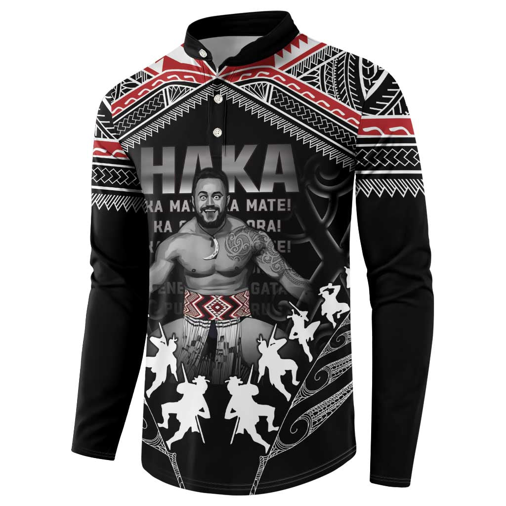 New Zealand Aotearoa Button Sweatshirt Traditional Kapa Haka LT05 - Polynesian Pride
