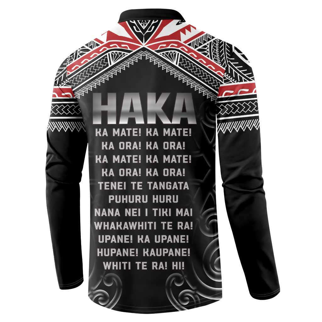 New Zealand Aotearoa Button Sweatshirt Traditional Kapa Haka LT05 - Polynesian Pride