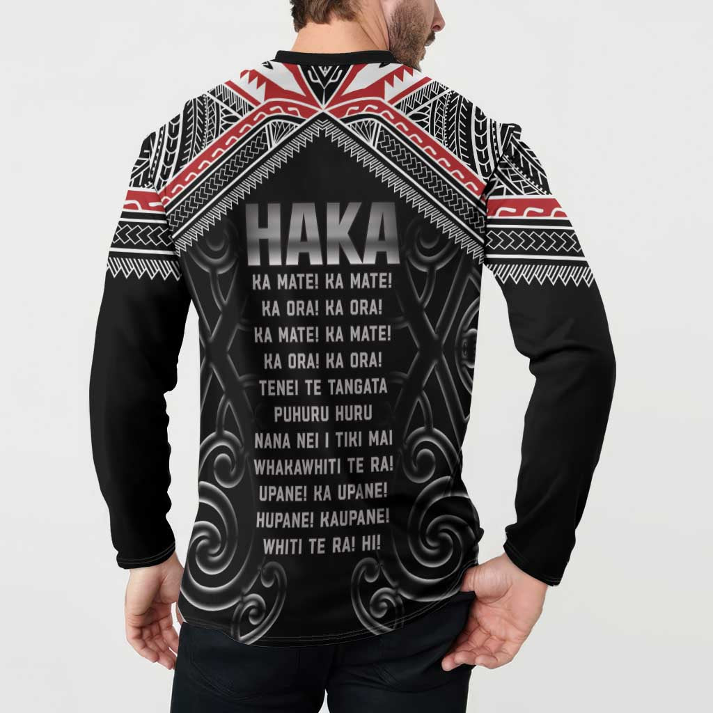 New Zealand Aotearoa Button Sweatshirt Traditional Kapa Haka LT05 - Polynesian Pride