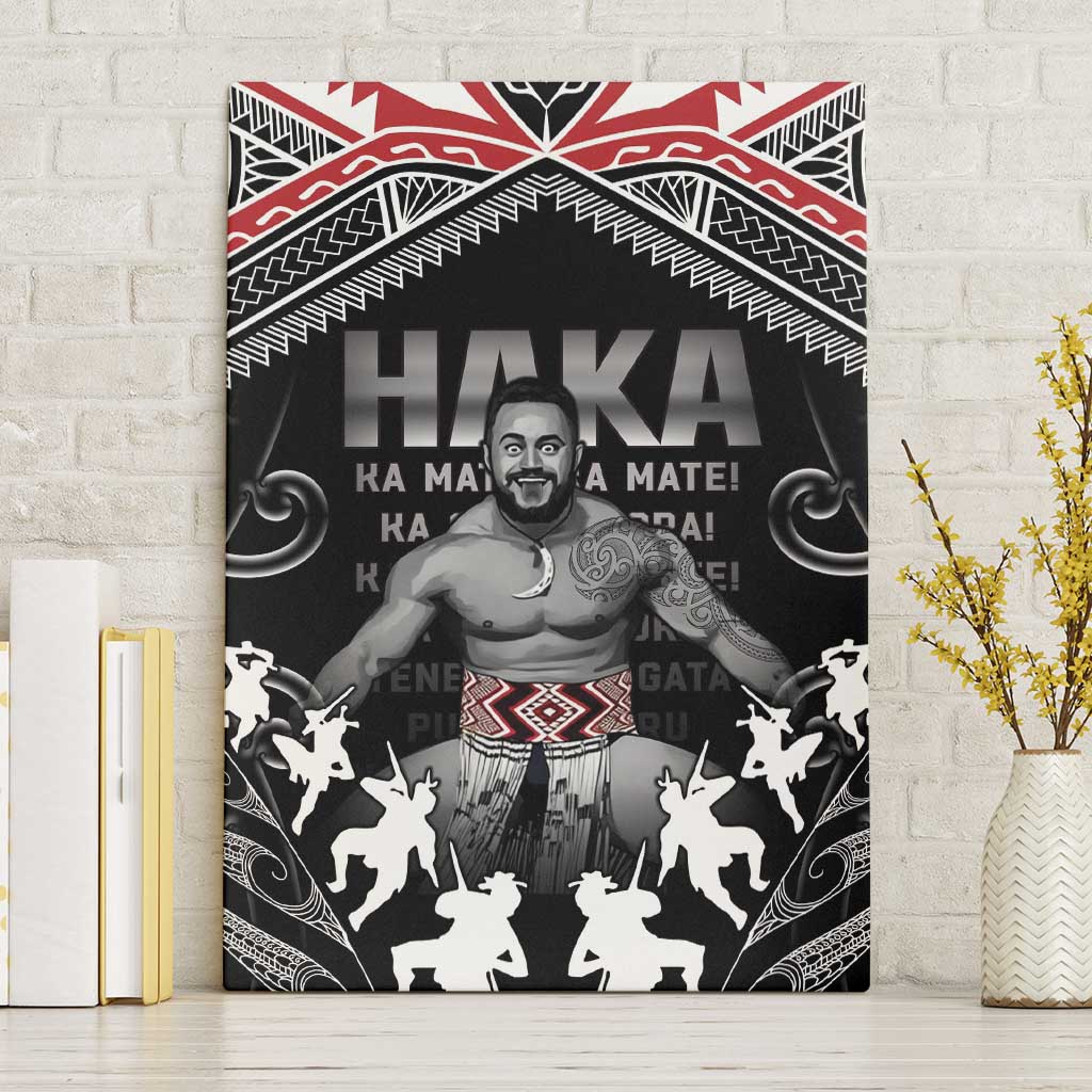 New Zealand Aotearoa Canvas Wall Art Traditional Kapa Haka LT05 Without Frame Black - Polynesian Pride