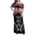 New Zealand Aotearoa Family Matching Off Shoulder Maxi Dress and Hawaiian Shirt Traditional Kapa Haka