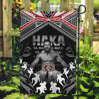 New Zealand Aotearoa Garden Flag Traditional Kapa Haka LT05 Garden Flag Black - Polynesian Pride