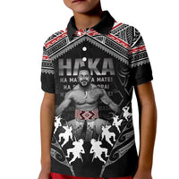 New Zealand Aotearoa Kid Polo Shirt Traditional Kapa Haka