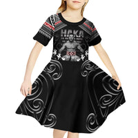 New Zealand Aotearoa Kid Short Sleeve Dress Traditional Kapa Haka