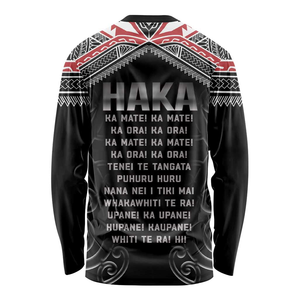 New Zealand Aotearoa Long Sleeve Shirt Traditional Kapa Haka LT05 - Polynesian Pride