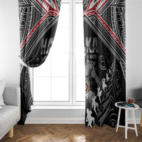 New Zealand Aotearoa Window Curtain Traditional Kapa Haka LT05 - Polynesian Pride