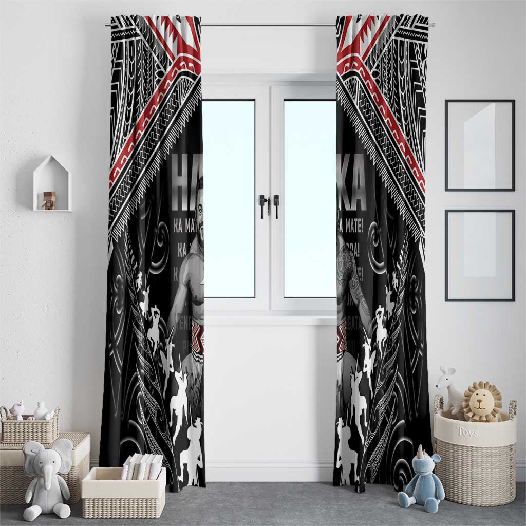 New Zealand Aotearoa Window Curtain Traditional Kapa Haka LT05 - Polynesian Pride
