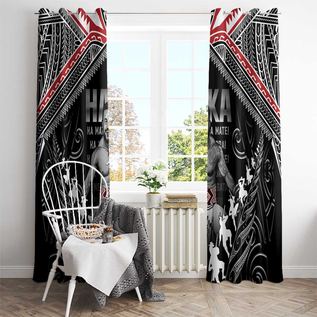 New Zealand Aotearoa Window Curtain Traditional Kapa Haka LT05 - Polynesian Pride