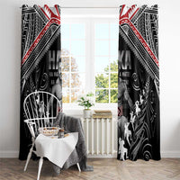 New Zealand Aotearoa Window Curtain Traditional Kapa Haka LT05 - Polynesian Pride