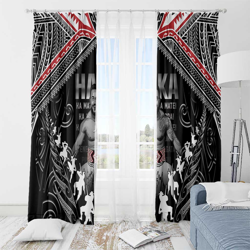 New Zealand Aotearoa Window Curtain Traditional Kapa Haka LT05 - Polynesian Pride