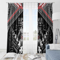 New Zealand Aotearoa Window Curtain Traditional Kapa Haka LT05 - Polynesian Pride