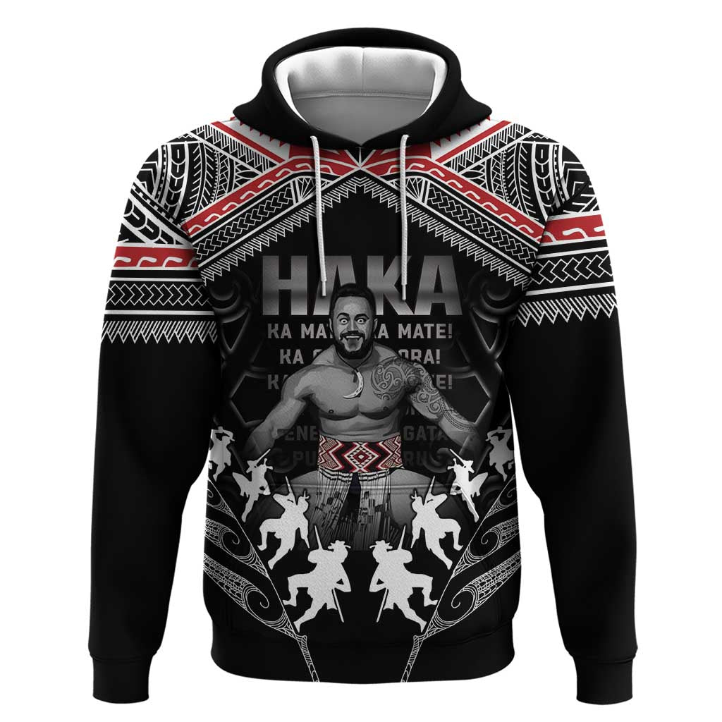 New Zealand Aotearoa Zip Hoodie Traditional Kapa Haka