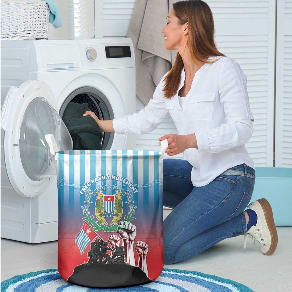 Free West Papua Laundry Basket One People One Soul Unique Style LT05 - Polynesian Pride