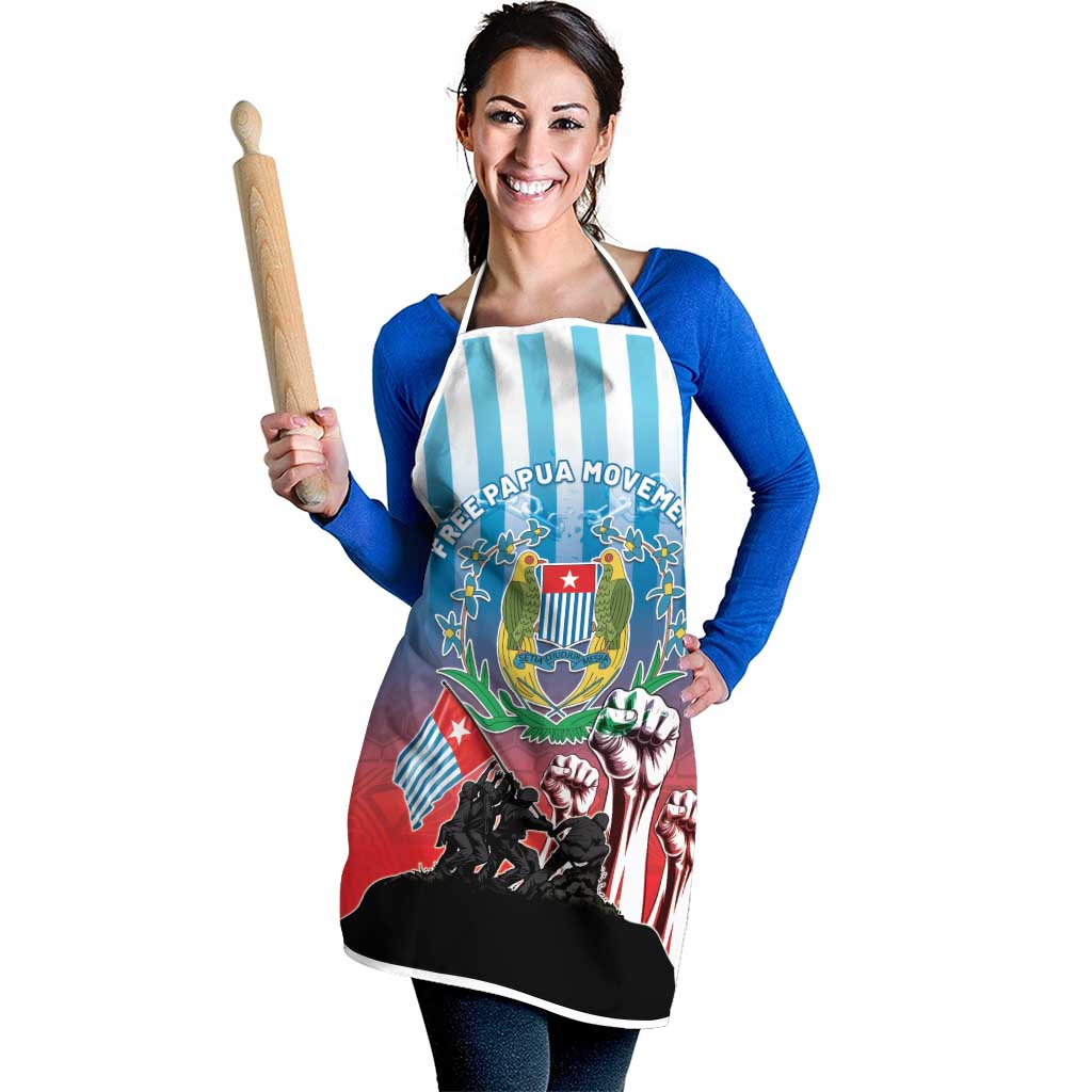 Free West Papua Apron One People One Soul Unique Style - Polynesian Pride