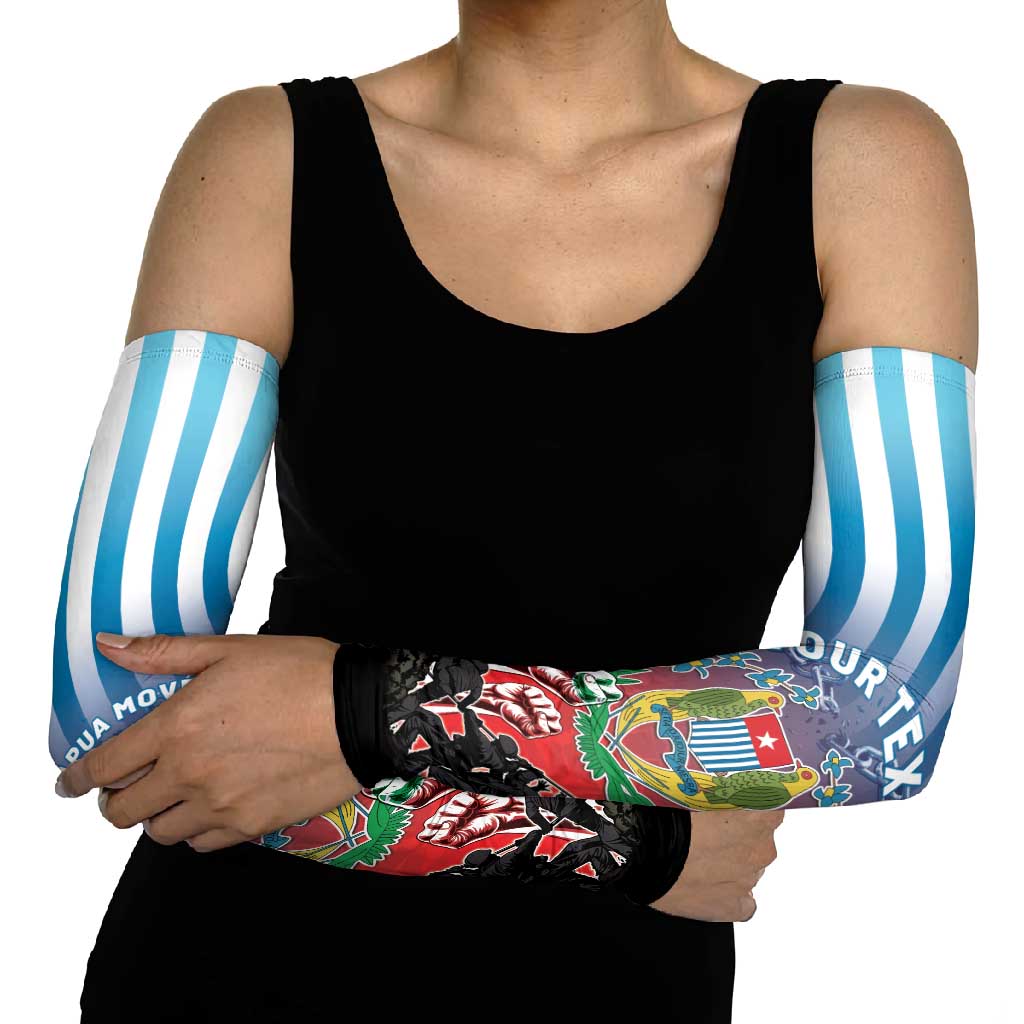 Personalised Free West Papua Arm Sleeves One People One Soul Unique Style LT05 - Polynesian Pride
