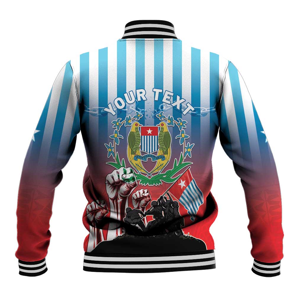Personalised Free West Papua Baseball Jacket One People One Soul Unique Style LT05 - Polynesian Pride
