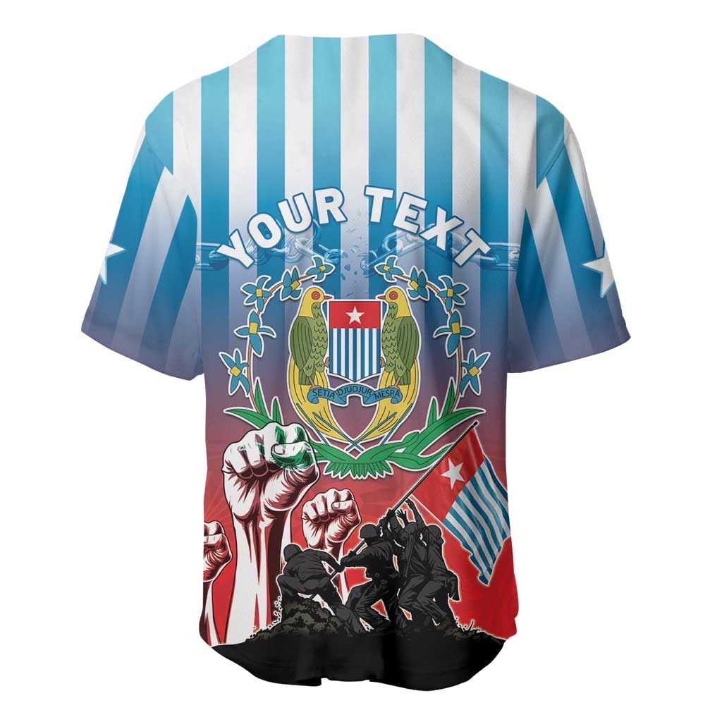 Personalised Free West Papua Baseball Jersey One People One Soul Unique Style LT05 - Polynesian Pride
