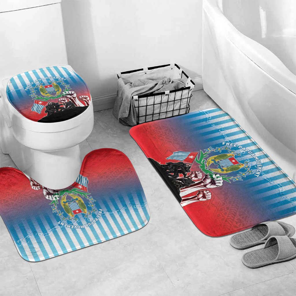Free West Papua Bathroom Set One People One Soul Unique Style - Polynesian Pride