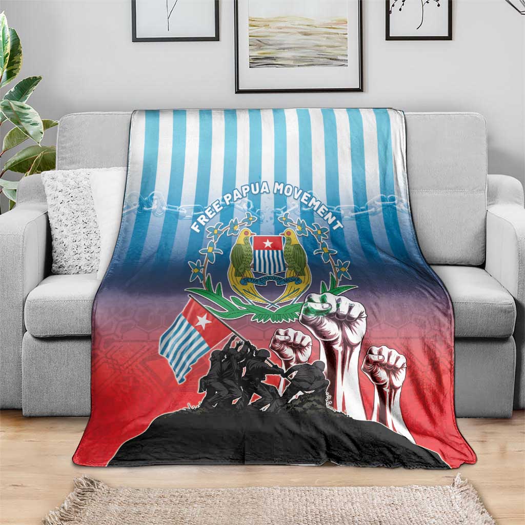 Free West Papua Blanket One People One Soul Unique Style - Polynesian Pride