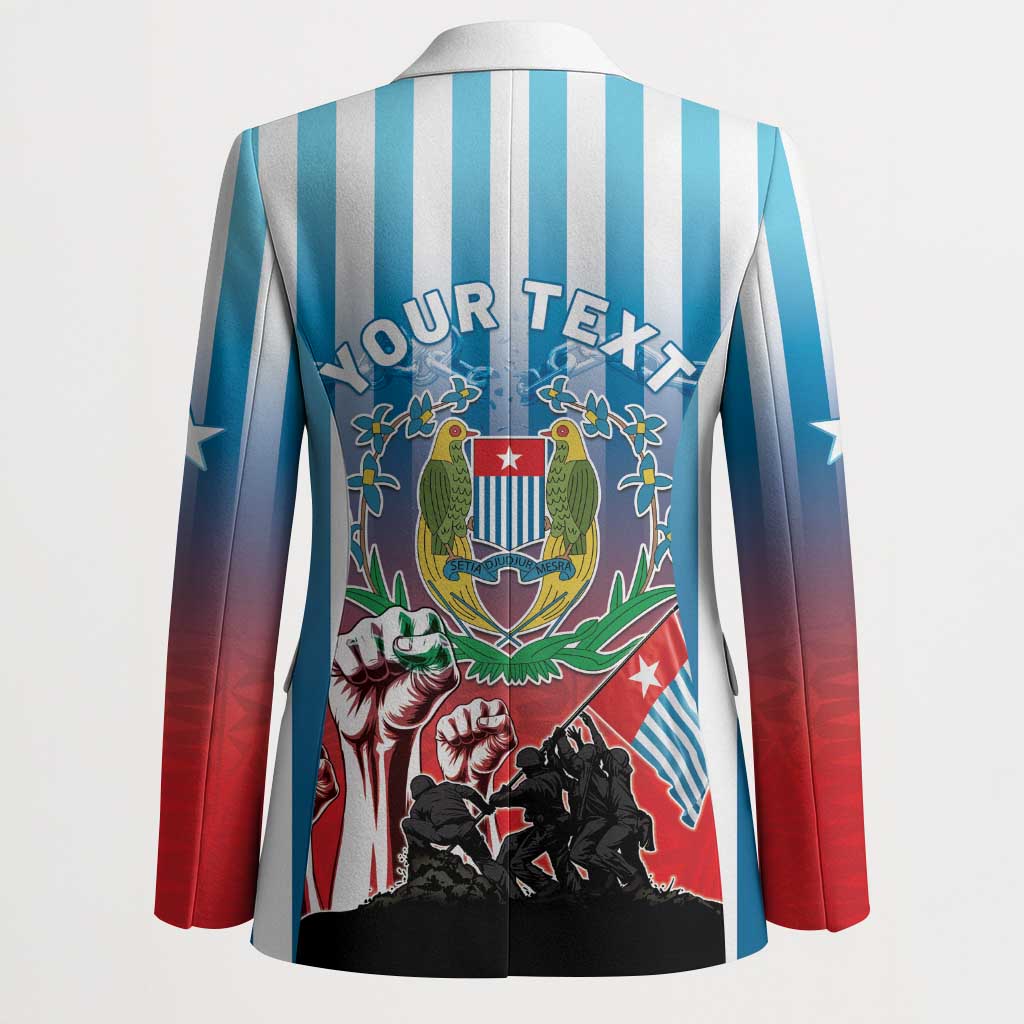 Personalised Free West Papua Blazer One People One Soul Unique Style - Polynesian Pride