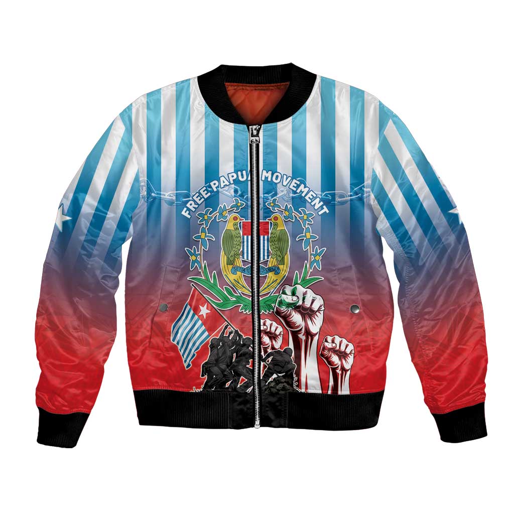 Personalised Free West Papua Bomber Jacket One People One Soul Unique Style - Polynesian Pride
