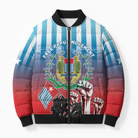 Personalised Free West Papua Bomber Puffer Jacket One People One Soul Unique Style - Polynesian Pride