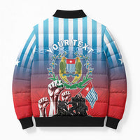 Personalised Free West Papua Bomber Puffer Jacket One People One Soul Unique Style - Polynesian Pride