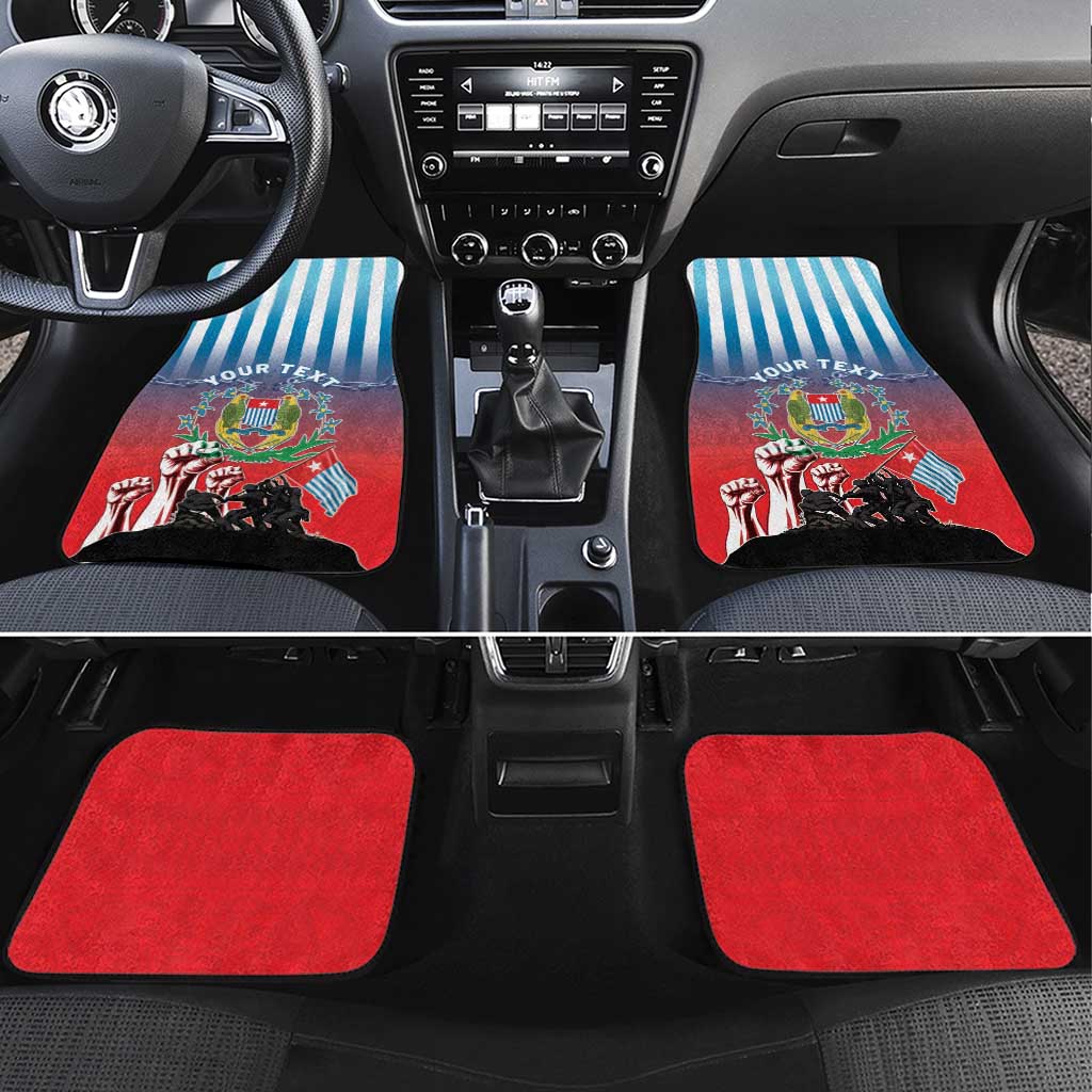 Personalised Free West Papua Car Mats One People One Soul Unique Style - Polynesian Pride