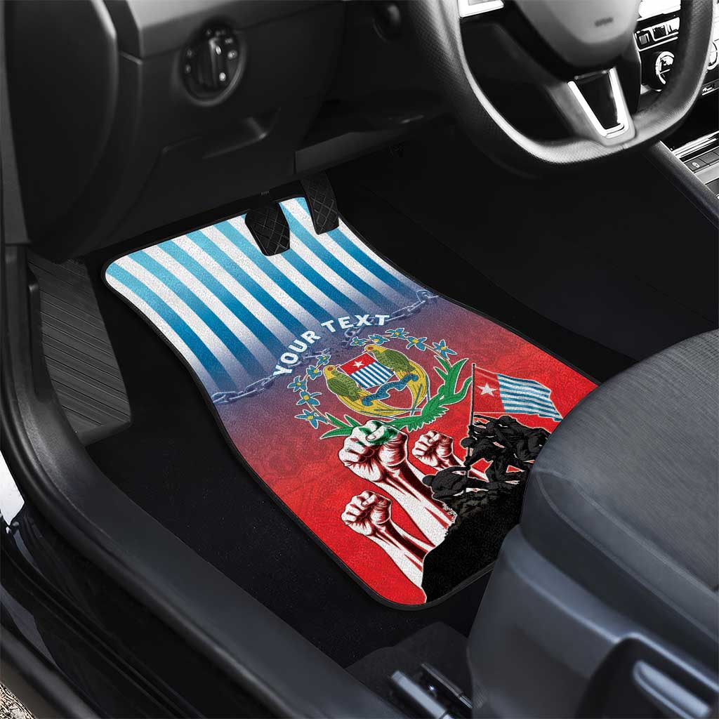 Personalised Free West Papua Car Mats One People One Soul Unique Style - Polynesian Pride