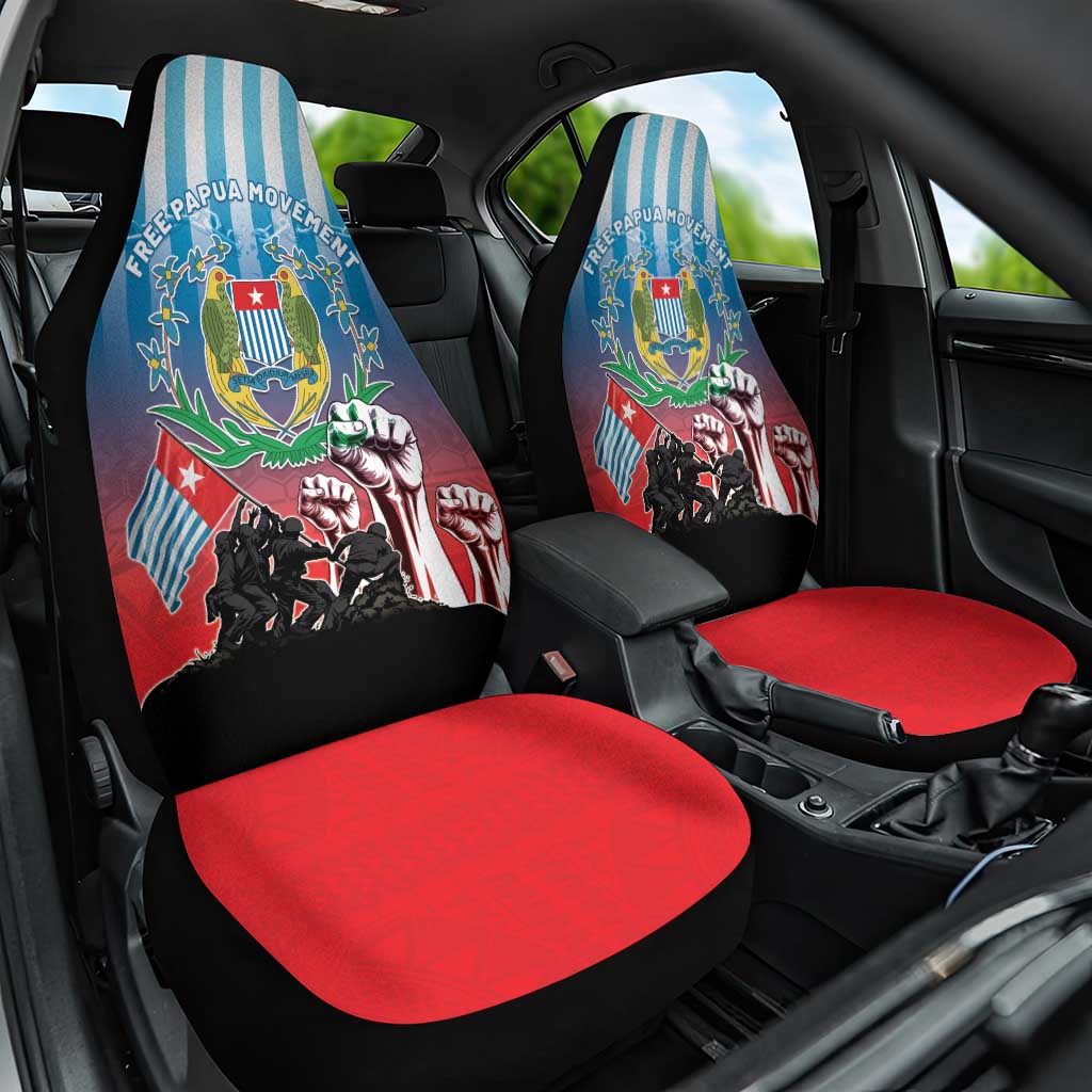 Free West Papua Car Seat Cover One People One Soul Unique Style LT05 One Size Blue - Polynesian Pride