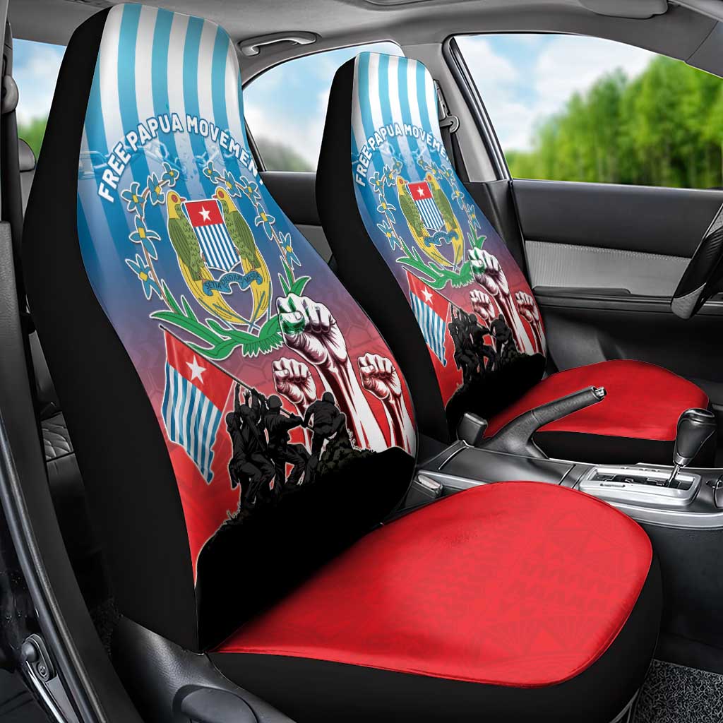 Free West Papua Car Seat Cover One People One Soul Unique Style LT05 - Polynesian Pride