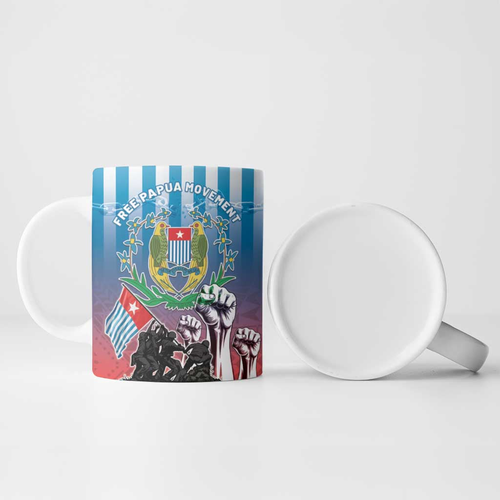 Personalised Free West Papua Ceramic Mug One People One Soul Unique Style LT05 - Polynesian Pride