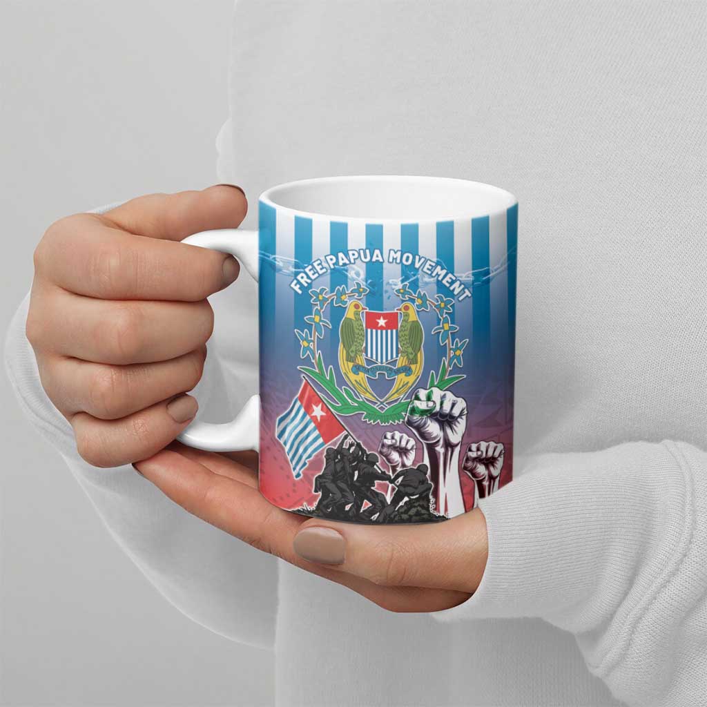 Personalised Free West Papua Ceramic Mug One People One Soul Unique Style LT05 - Polynesian Pride