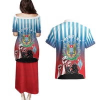 Personalised Free West Papua Couples Matching Puletasi and Hawaiian Shirt One People One Soul Unique Style - Polynesian Pride