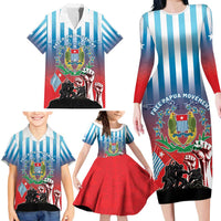 Personalised Free West Papua Family Matching Long Sleeve Bodycon Dress and Hawaiian Shirt One People One Soul Unique Style - Polynesian Pride