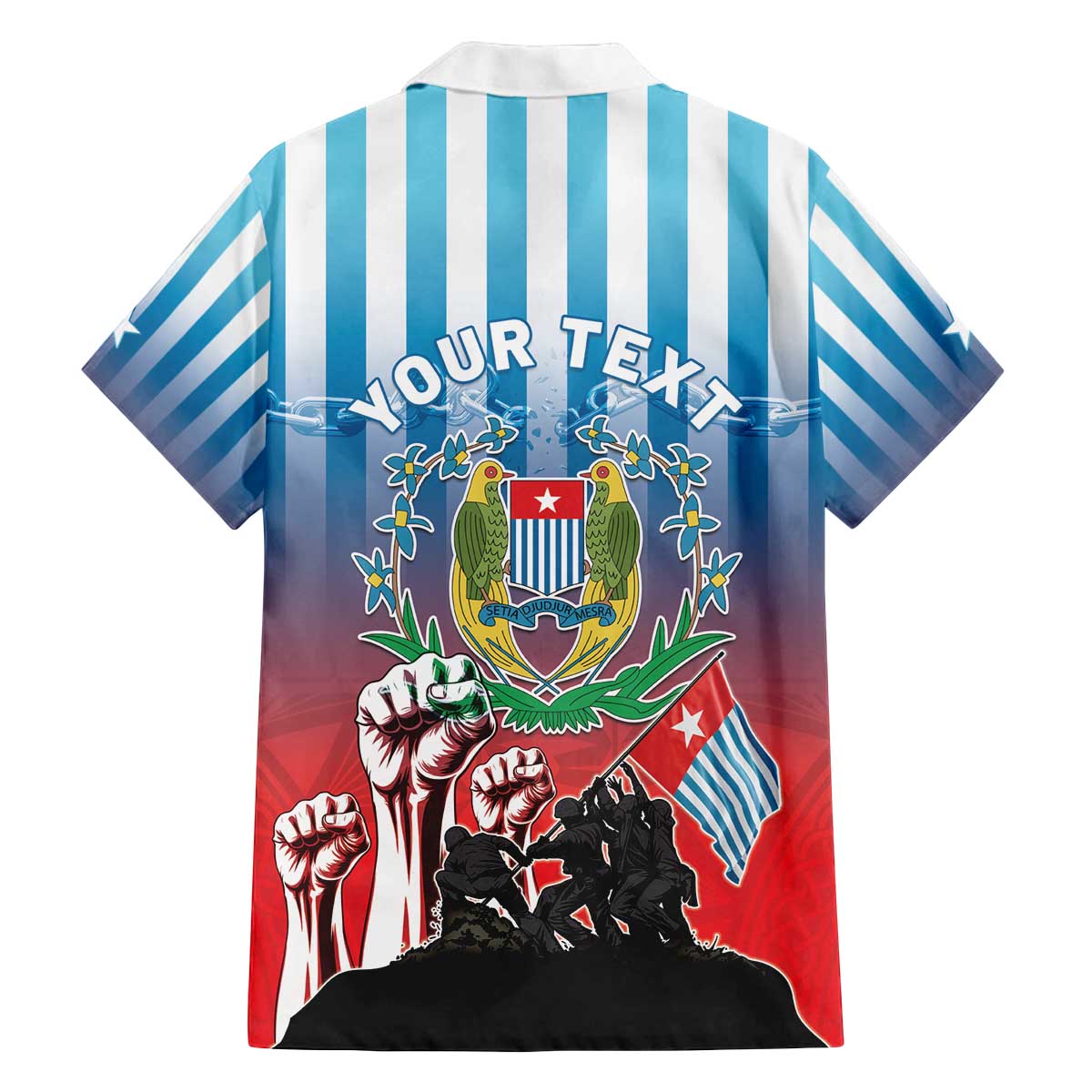 Personalised Free West Papua Family Matching Off The Shoulder Long Sleeve Dress and Hawaiian Shirt One People One Soul Unique Style - Polynesian Pride