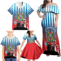 Personalised Free West Papua Family Matching Off Shoulder Maxi Dress and Hawaiian Shirt One People One Soul Unique Style - Polynesian Pride