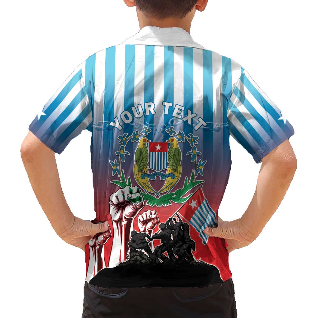 Personalised Free West Papua Family Matching Off Shoulder Short Dress and Hawaiian Shirt One People One Soul Unique Style - Polynesian Pride