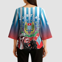 Personalised Free West Papua Kimono Sleeve Blouse One People One Soul Unique Style LT05 - Polynesian Pride