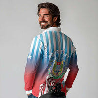 Personalised Free West Papua Long Sleeve Polo Shirt One People One Soul Unique Style LT05 - Polynesian Pride