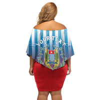 Personalised Free West Papua Off Shoulder Short Dress One People One Soul Unique Style LT05 - Polynesian Pride