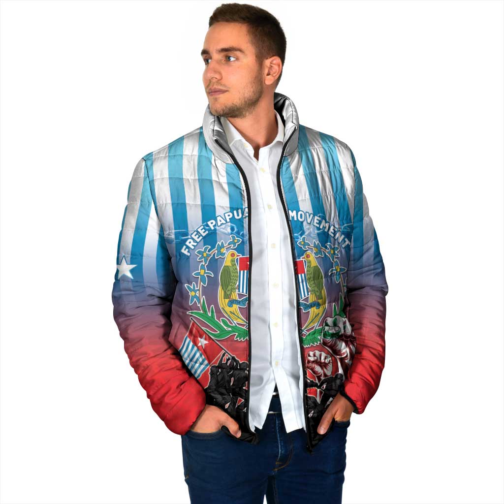 Personalised Free West Papua Padded Jacket One People One Soul Unique Style LT05 - Polynesian Pride