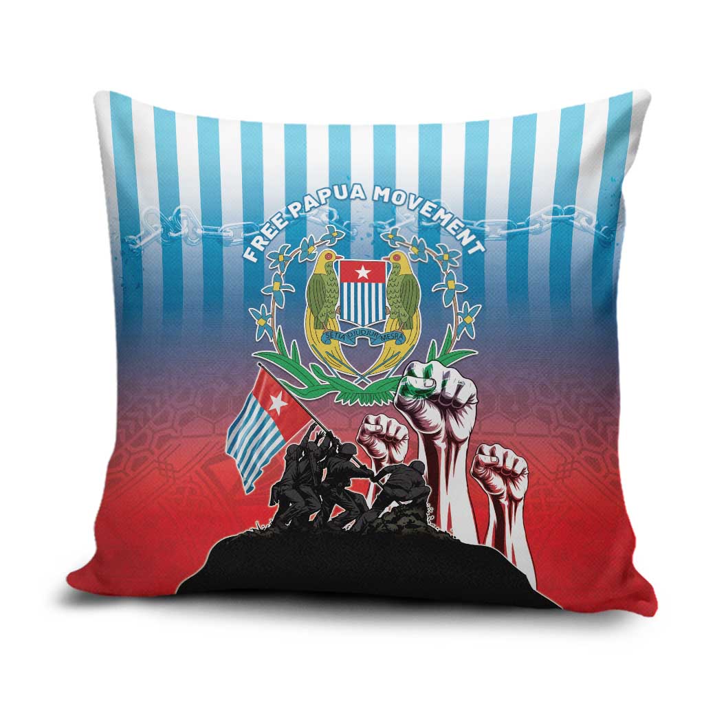 Free West Papua Pillow Cover One People One Soul Unique Style LT05 Blue - Polynesian Pride