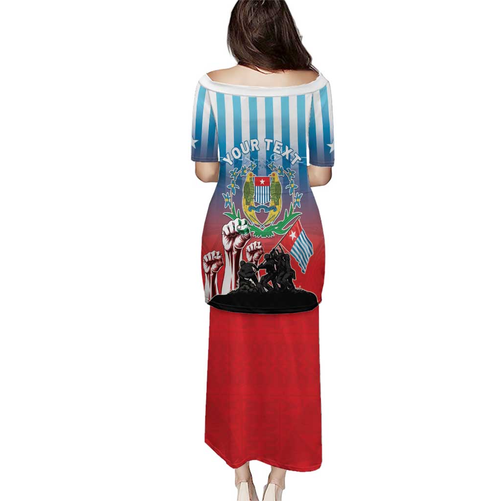 Personalised Free West Papua Puletasi One People One Soul Unique Style LT05 - Polynesian Pride