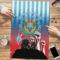 Free West Papua Puzzle One People One Soul Unique Style LT05 Blue - Polynesian Pride