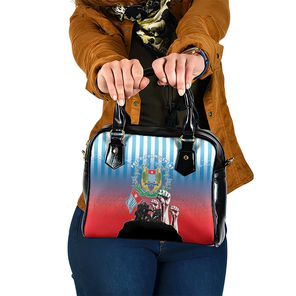 Free West Papua Shoulder Handbag One People One Soul Unique Style - Polynesian Pride